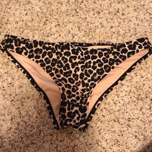 Cheetah print swim bottoms